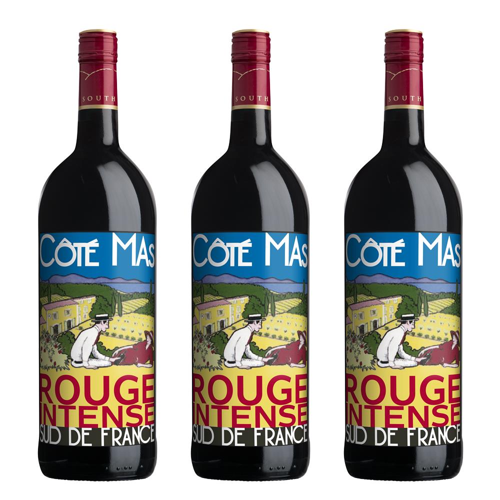Cote Mas Rouge Intense 70cl Treble Wine Set